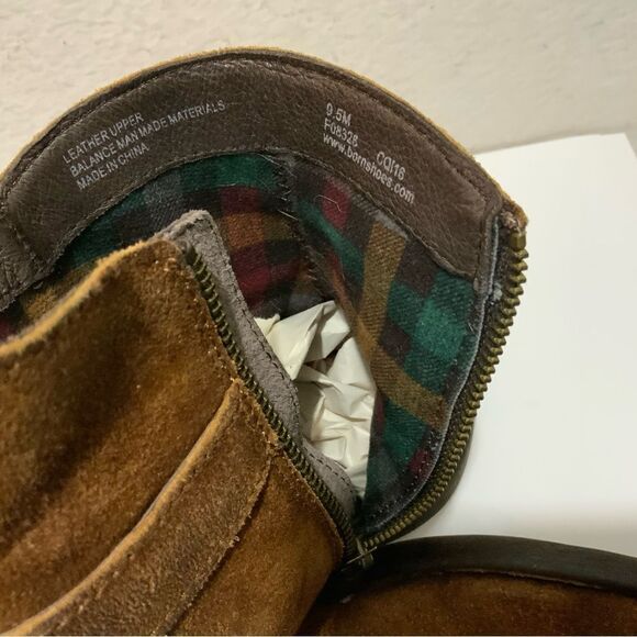 Born ankle boots brown leather side zip accent buckle 9.5 - Picture 7 of 16